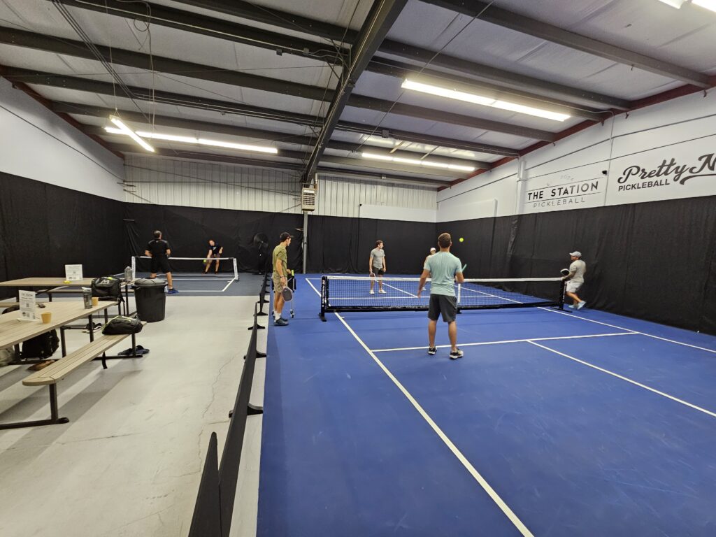 The Station Pickleball Court View